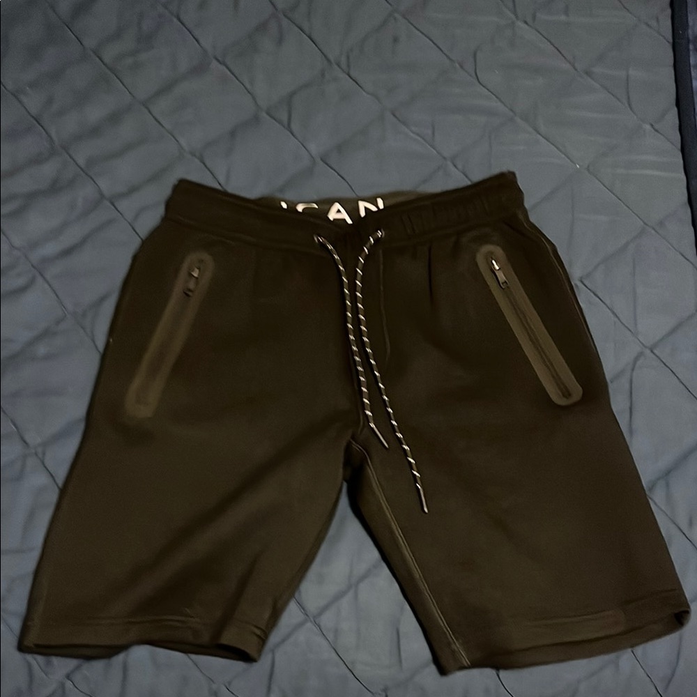 American Eagle Outfitters Black Athletic Shorts with Drawstring Waistband